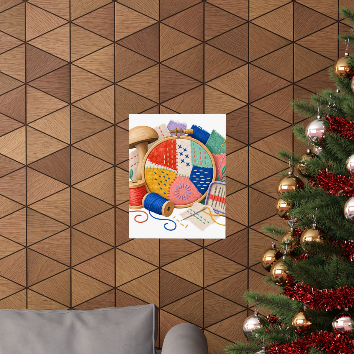 Colorful Visible Mending Workshop Poster