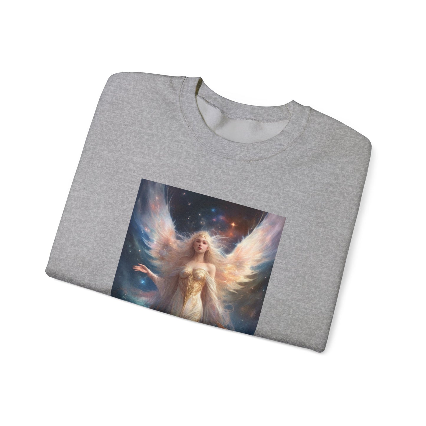 Celestial Winged Heroine Fantasy Portrait Sweatshirt