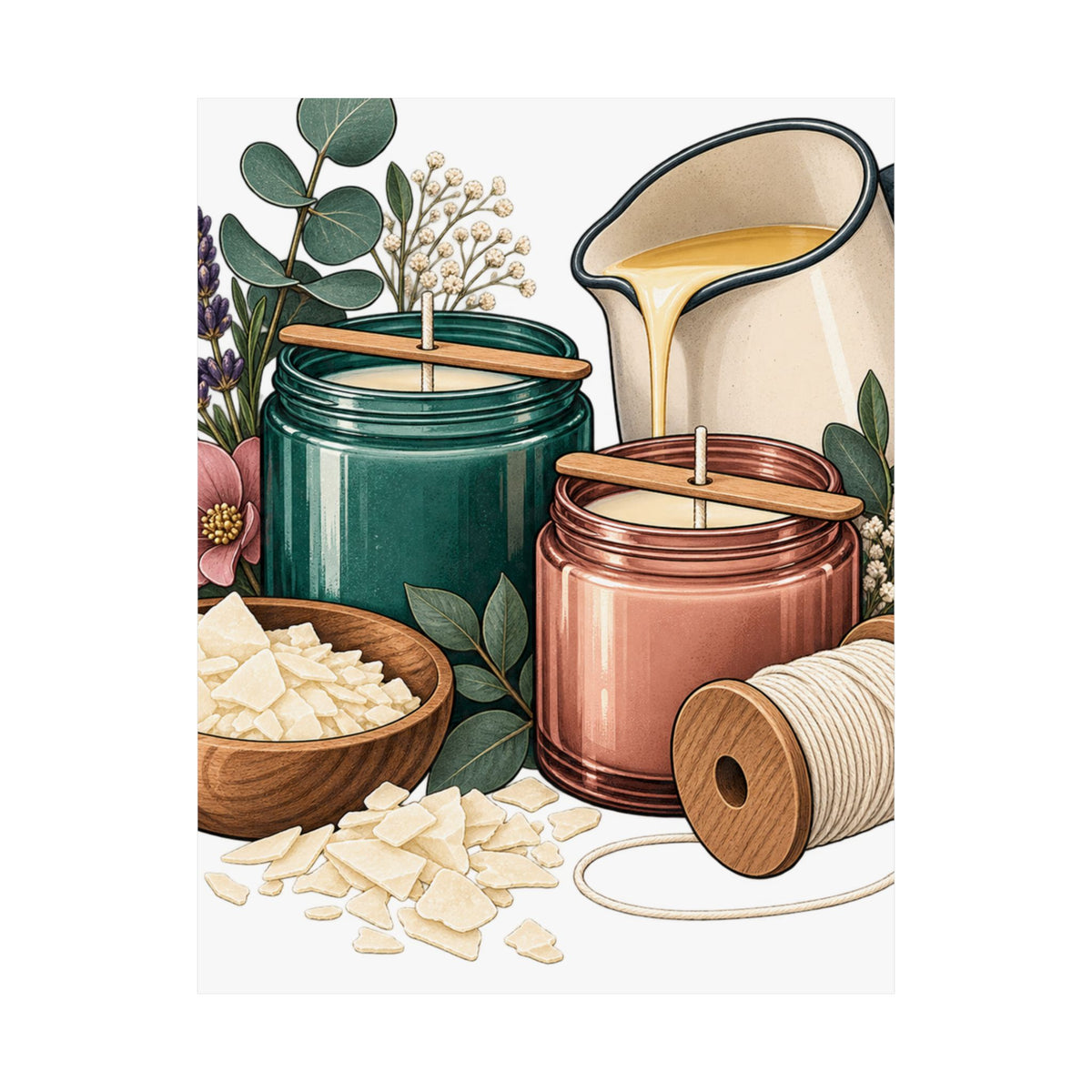 Artisan Candle Making Workshop Poster
