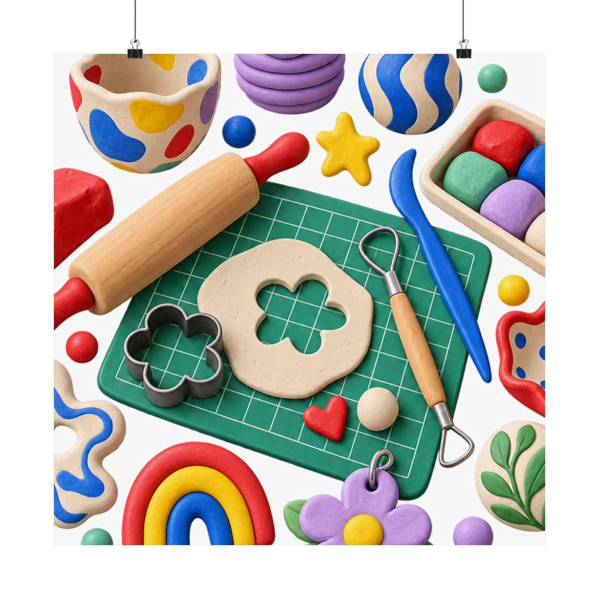 Miniature Clay Sculpting Workshop Poster