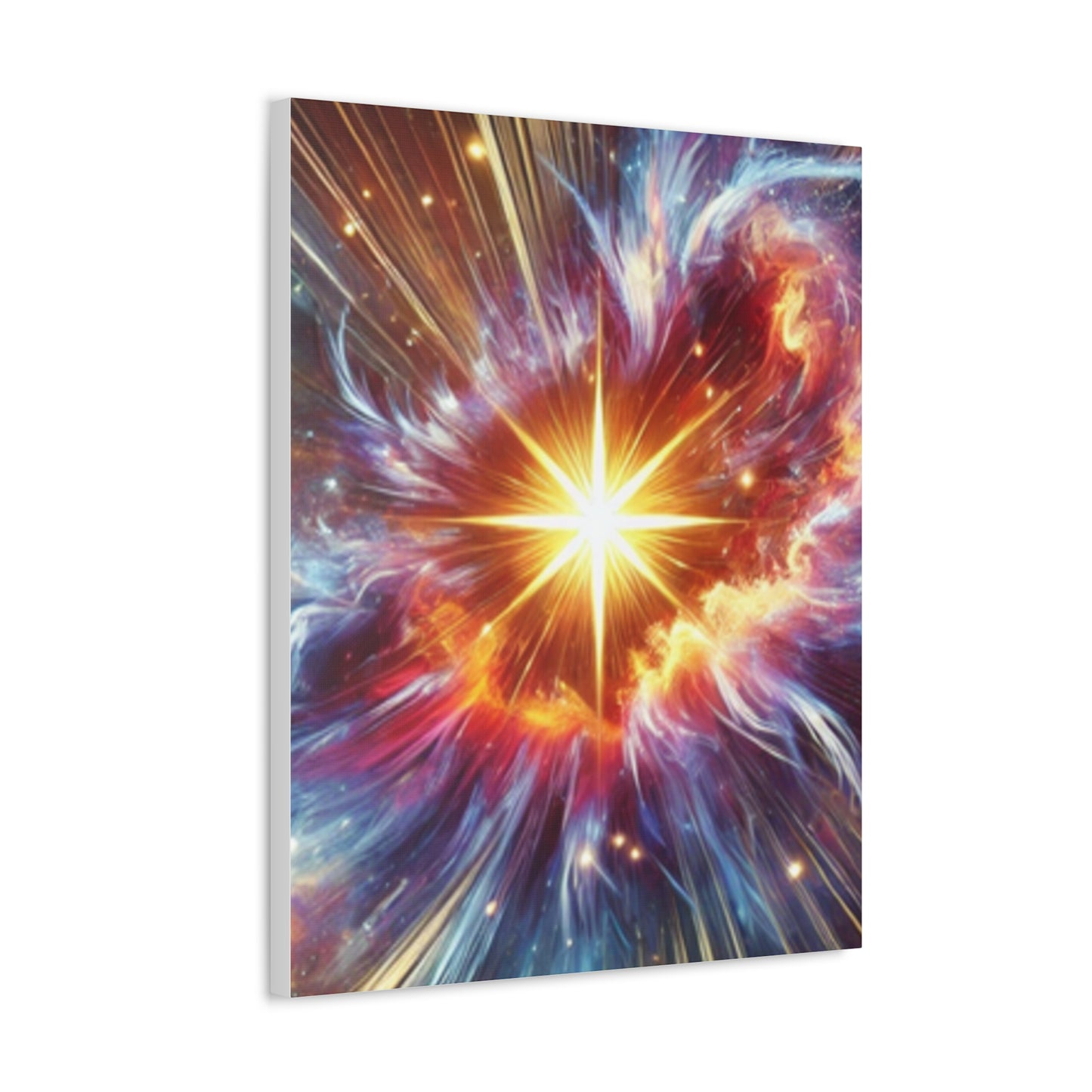 Cosmic Starburst Energy Abstract Space Canvas Wall Art Gift
