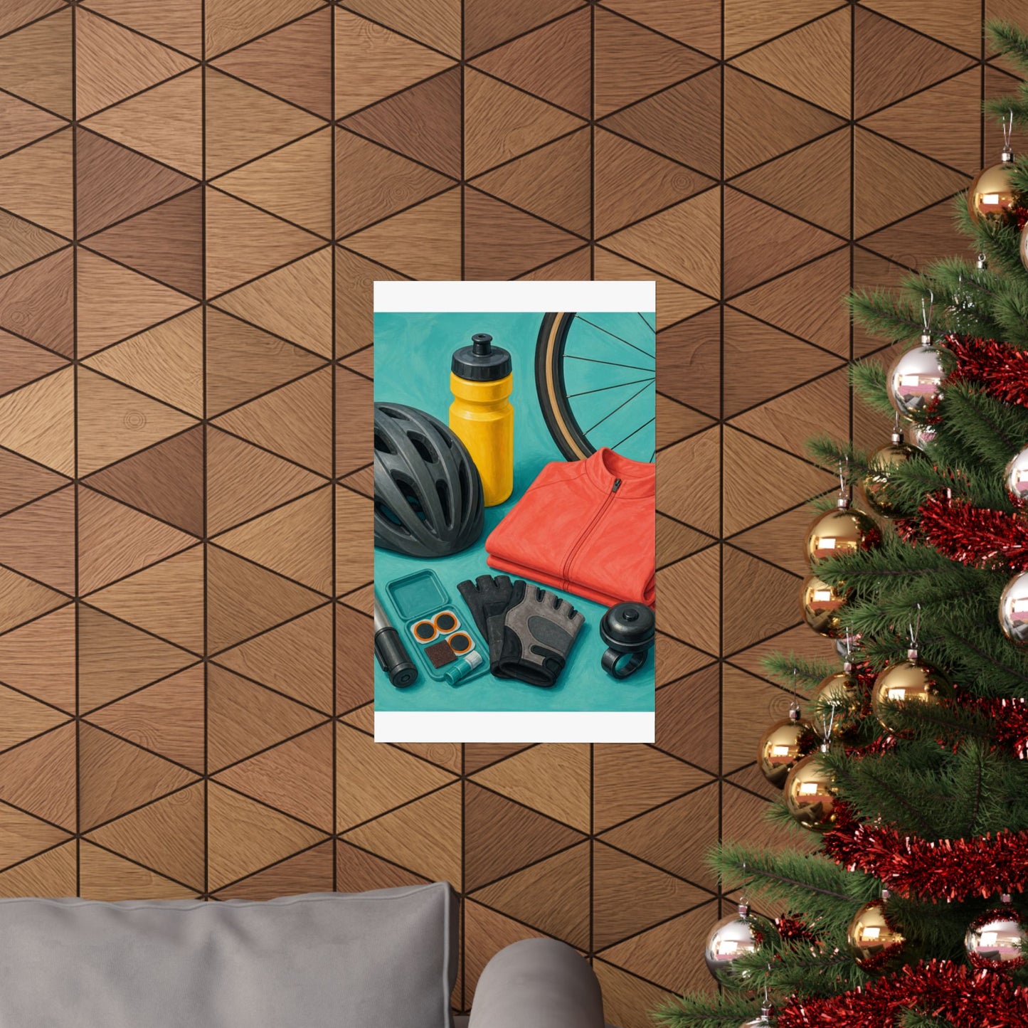 Colorful Cycling Gear Hobby Poster