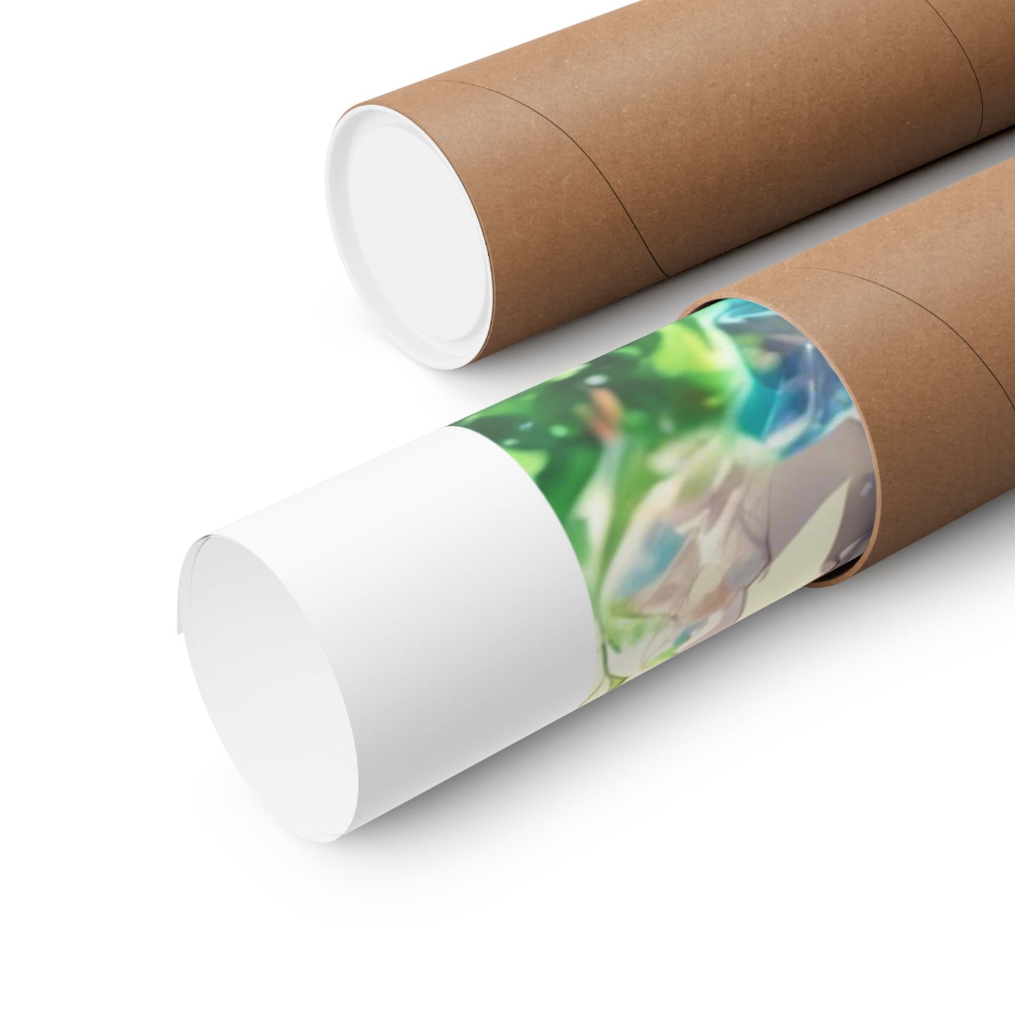 Crystal Bottle Anime Portrait Colorful Wall Poster