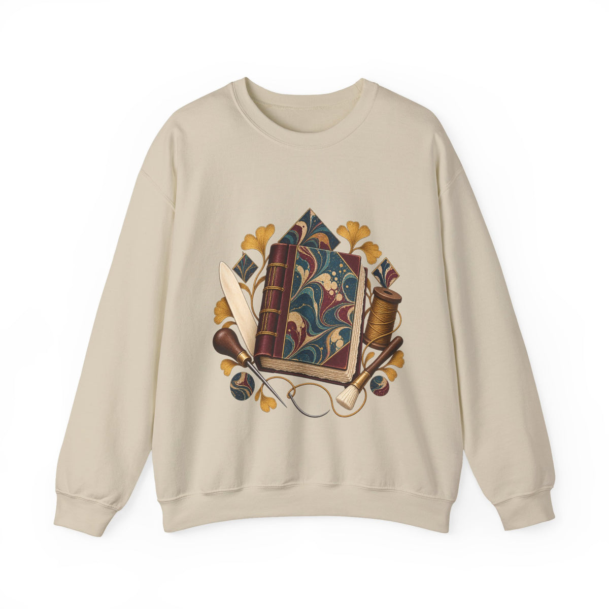 Traditional Marbled Bookbinding Workshop Sweatshirt