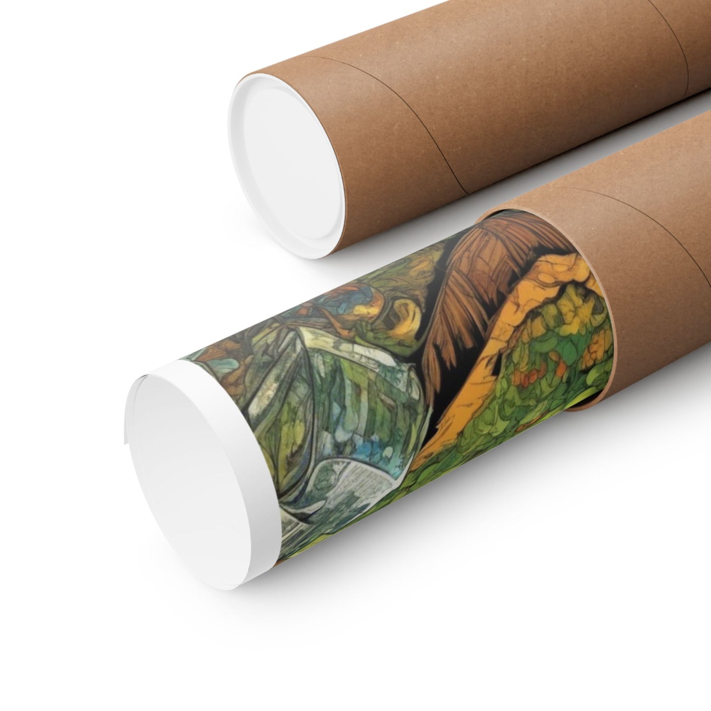 Whimsical Garden Stream Nature Gift Art Poster