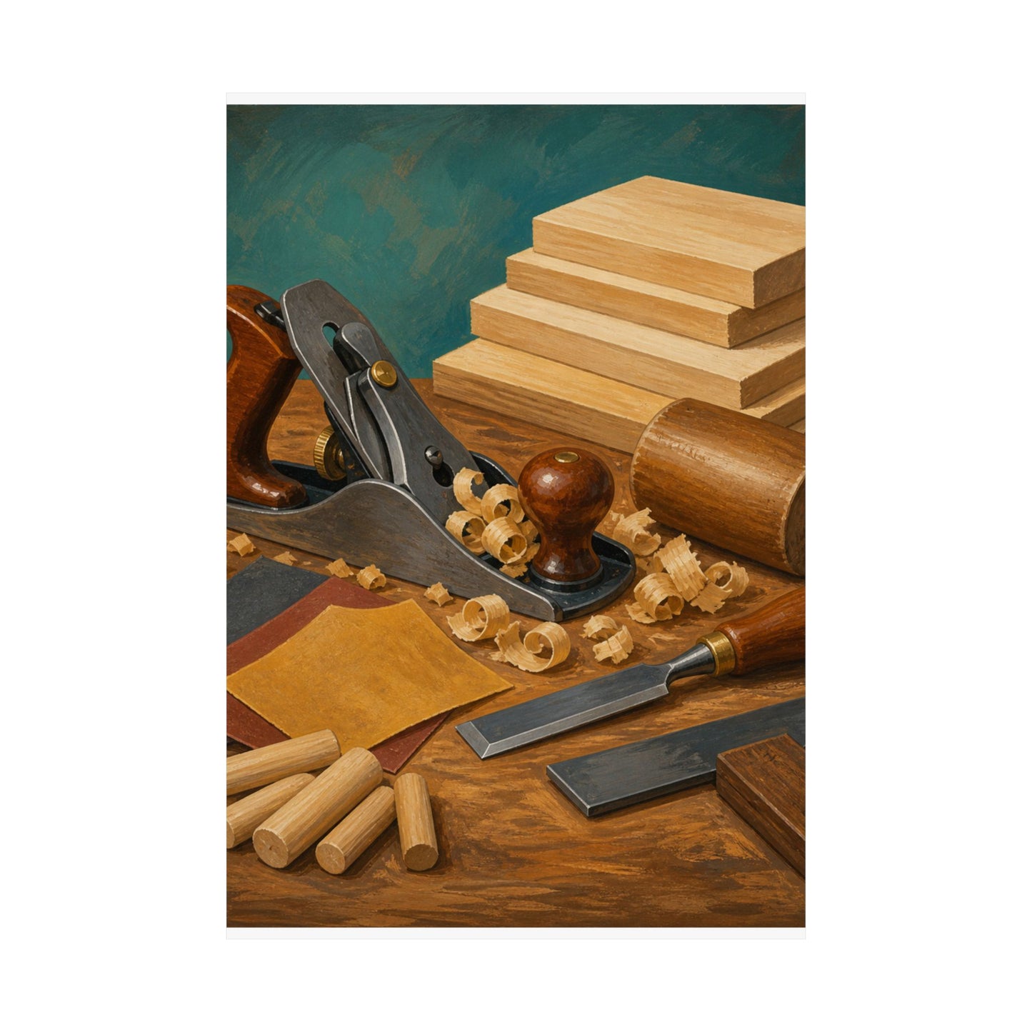 Classic Woodworking Tools Hobby Poster