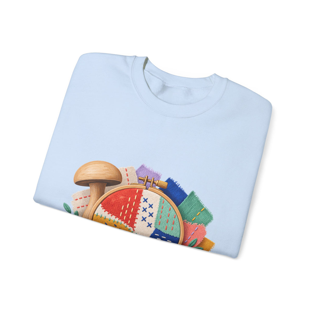 Colorful Visible Mending Workshop Sweatshirt