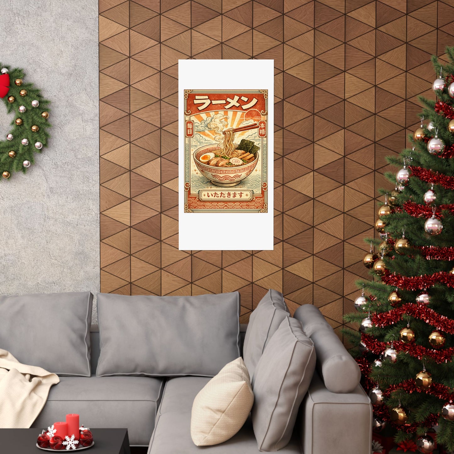 Vintage Ramen Bowl Japanese Food Art Poster
