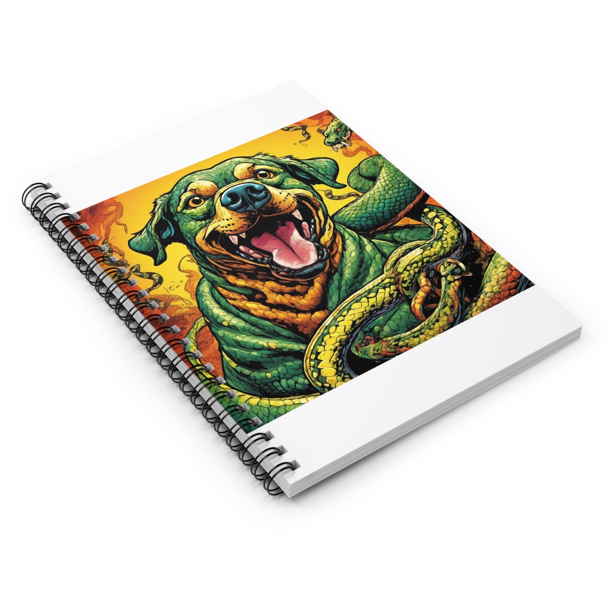 Surreal Serpent Hound Dark Fantasy Spiral Notebook