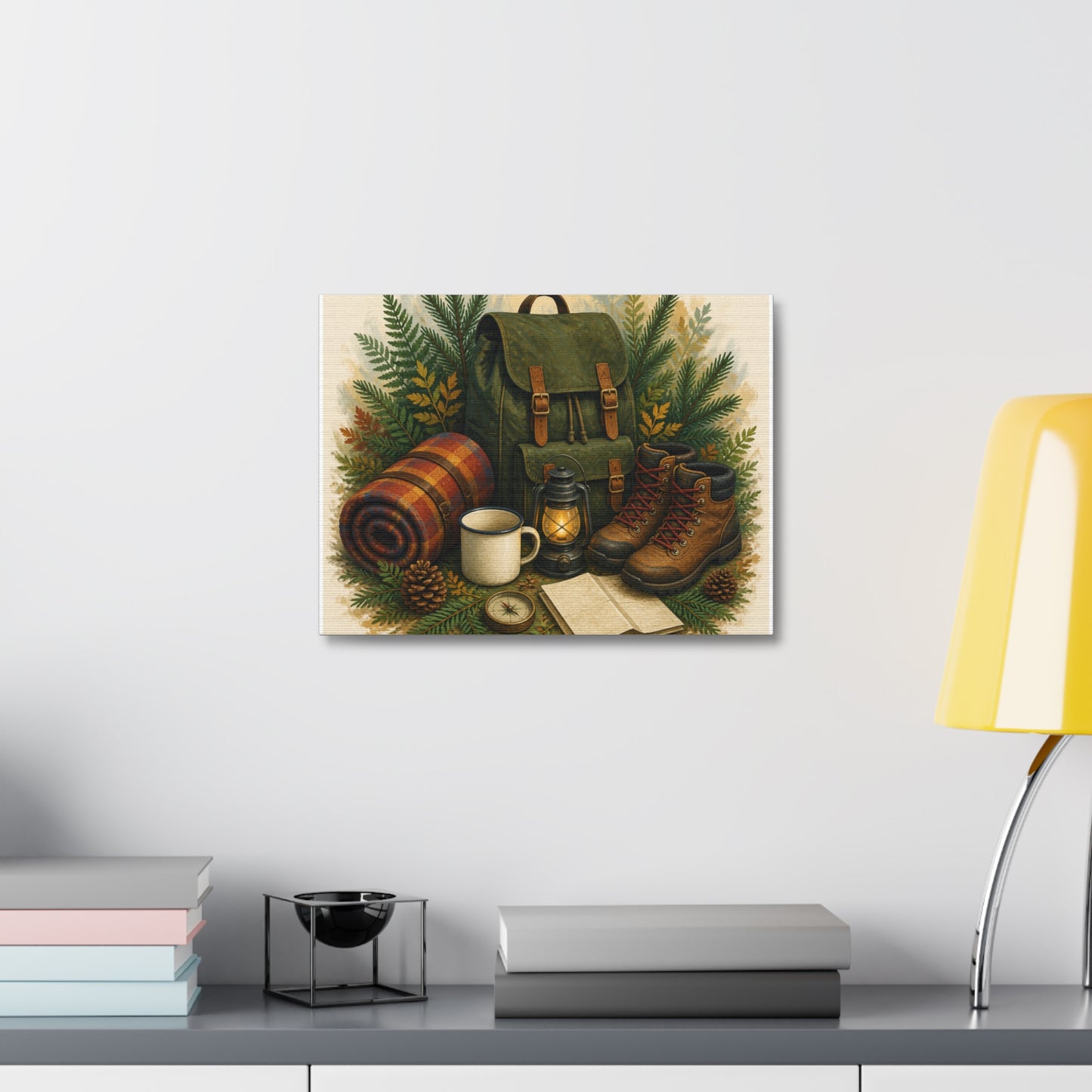 Generic Camping Gear Outdoor Adventure Canvas Art