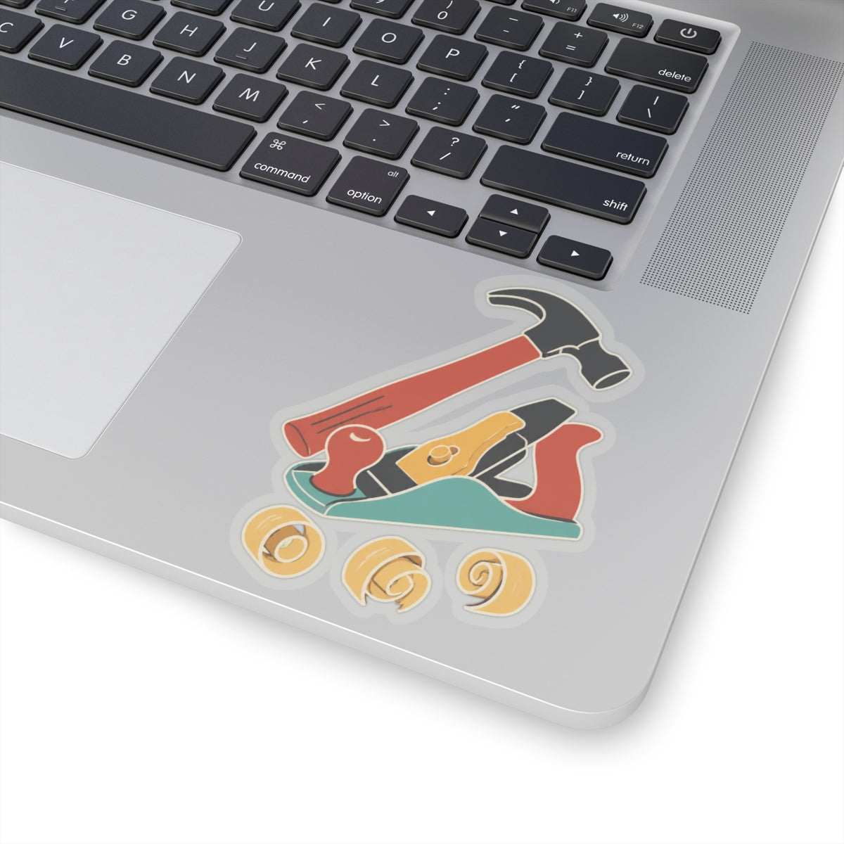 Carpenter Hammer Hand Plane Woodworking Art Sticker