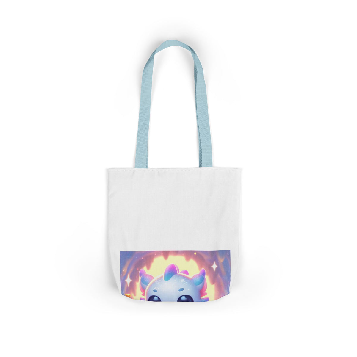 Pastel Treasure Dragon Kawaii Fantasy Canvas Tote Bag