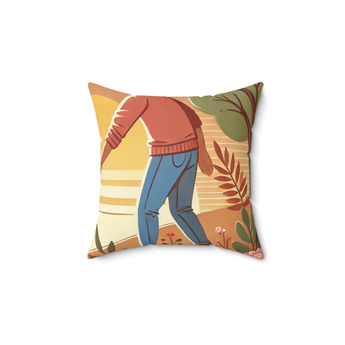 Helping Hands Sunset Garden Decorative Pillow