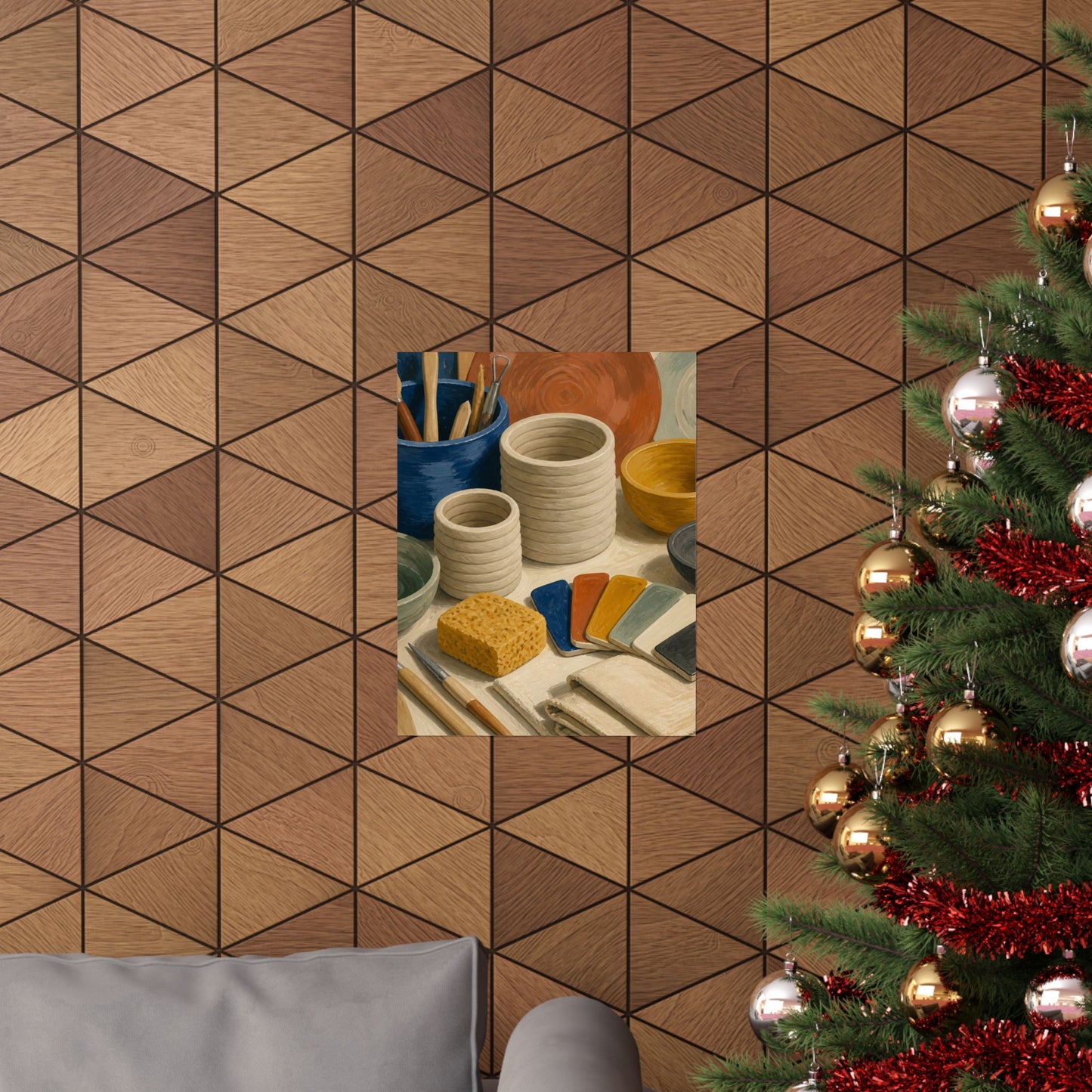 Handbuilt Ceramics Studio Art Poster