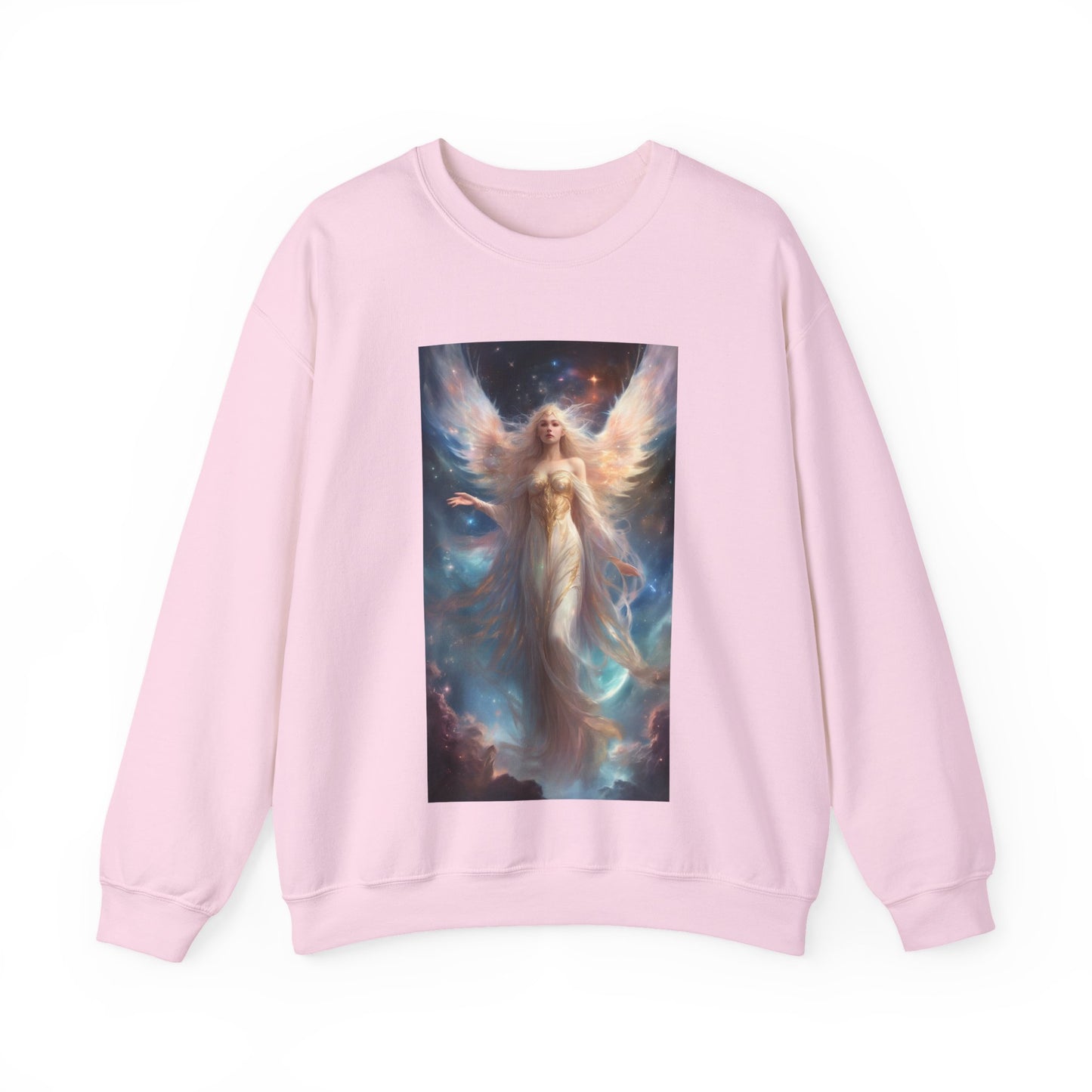 Celestial Winged Heroine Fantasy Portrait Sweatshirt