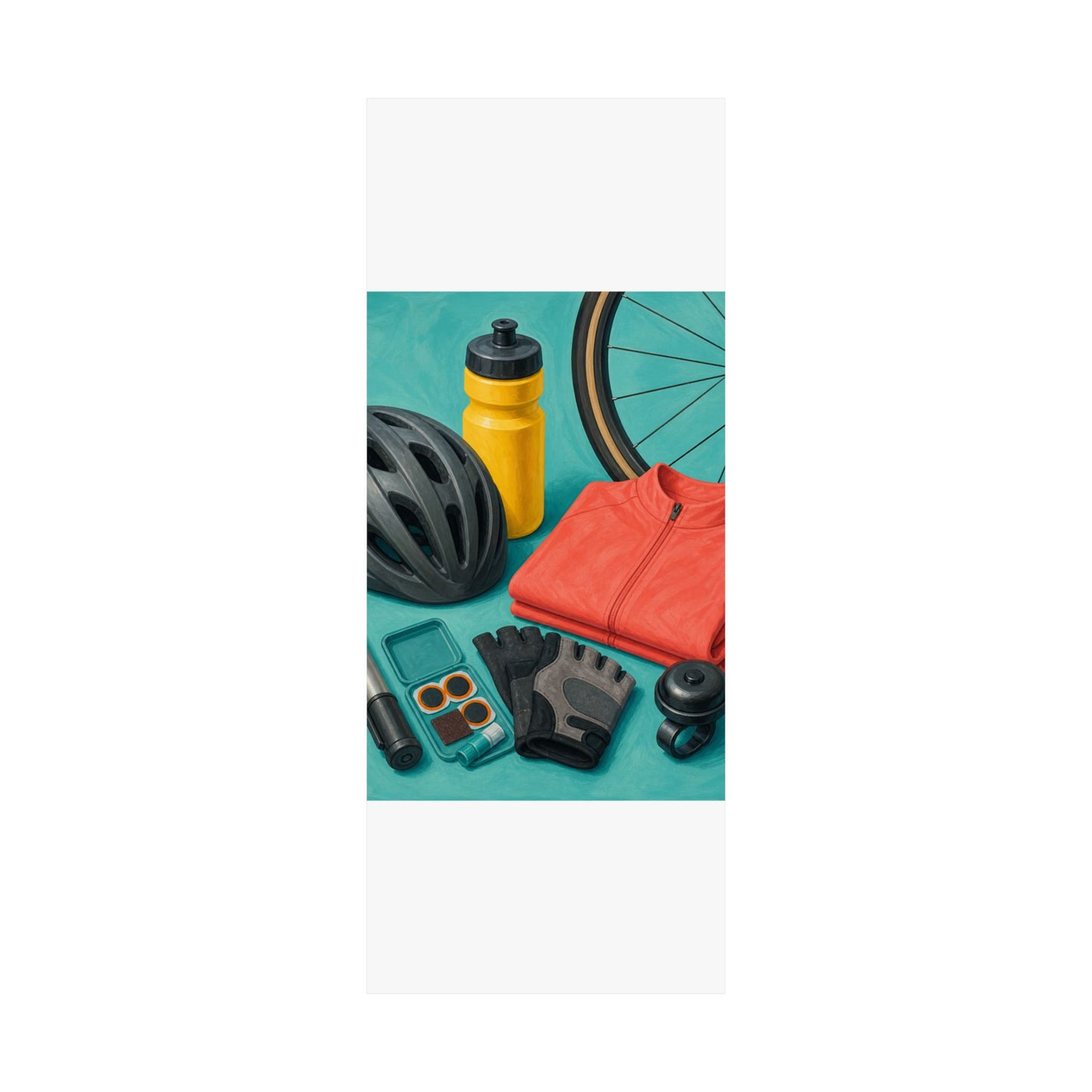 Colorful Cycling Gear Hobby Poster
