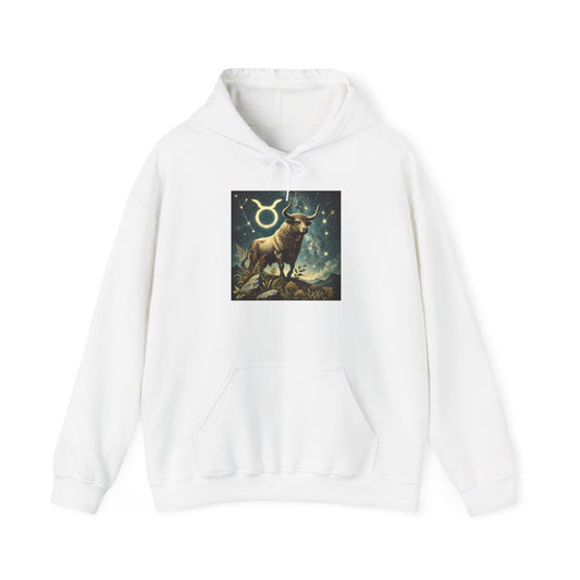 Taurus Zodiac Sign Unisex Hooded Sweatshirt - Cozy Heavy Blend™ Hoodie with Stylish Astrological Design - Great Gift Idea!