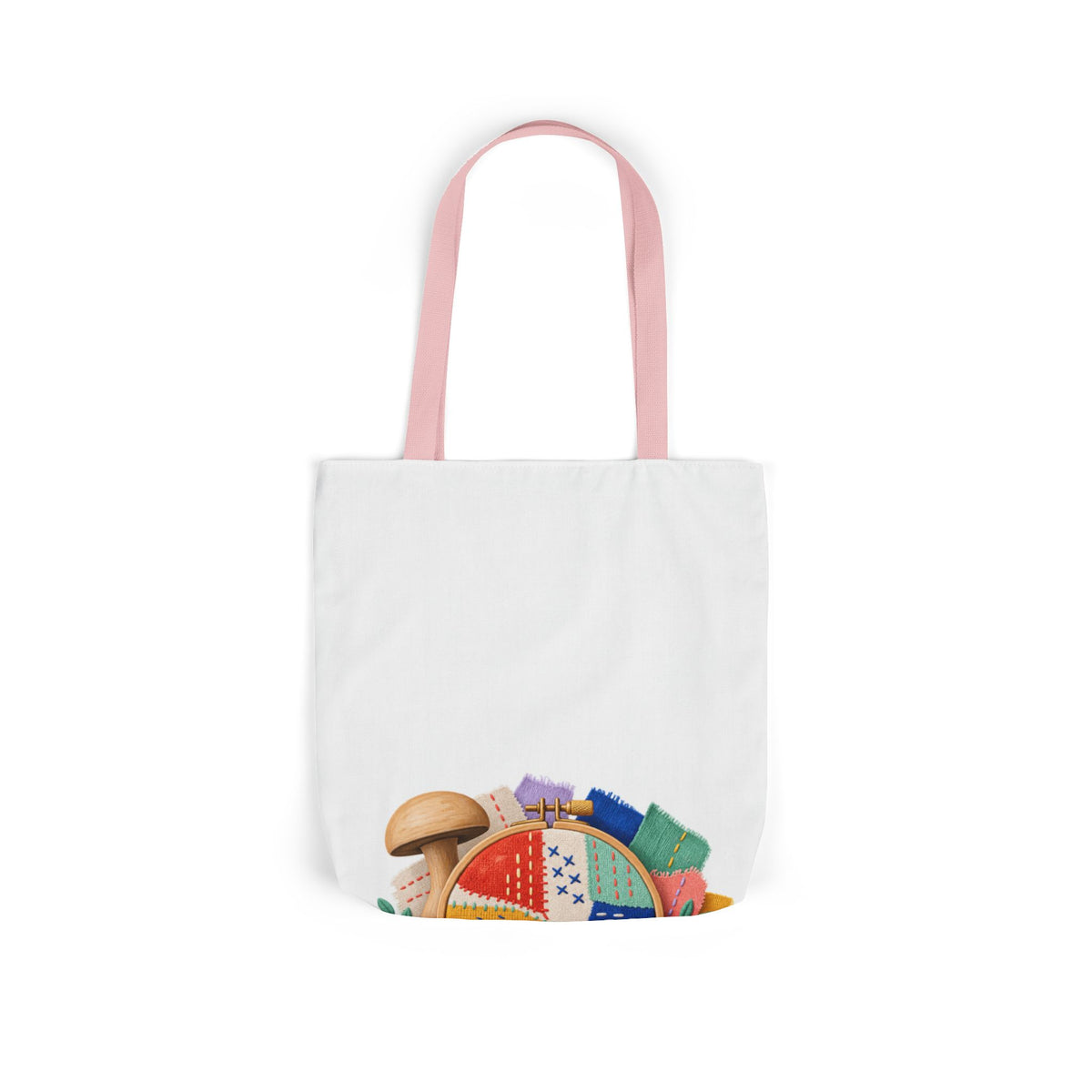 Colorful Visible Mending Workshop Tote Bag