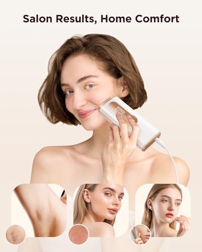 AMOTAOS IPL Laser Hair Removal for Women and Men, Ice-Cooling Laser Hair Removal Device Safe at-Home Epilators for Face Armpits Arms Bikini Line Legs Whole Body