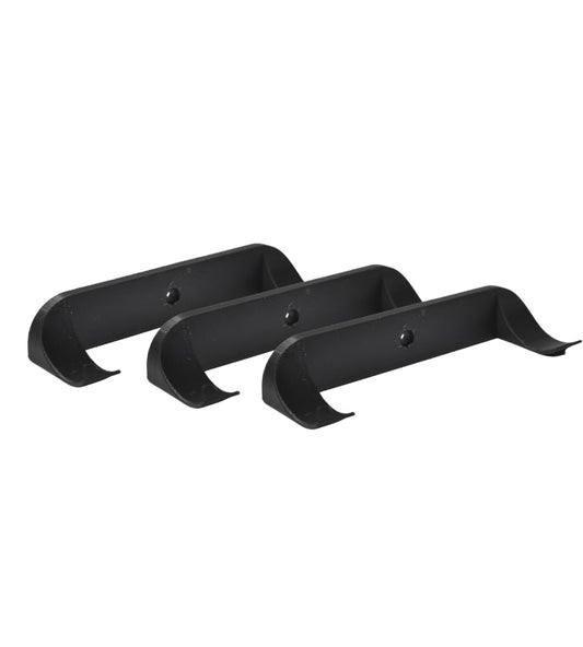Low Profile Collectible Car Display Wall Mount | Compatible with Lego Car Models | Display Cars by Wheel on Wall | Made in USA (Black 3-Pack)