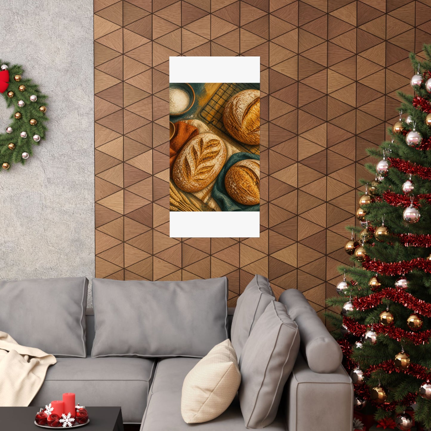Artisan Bread Baking Still Life Poster