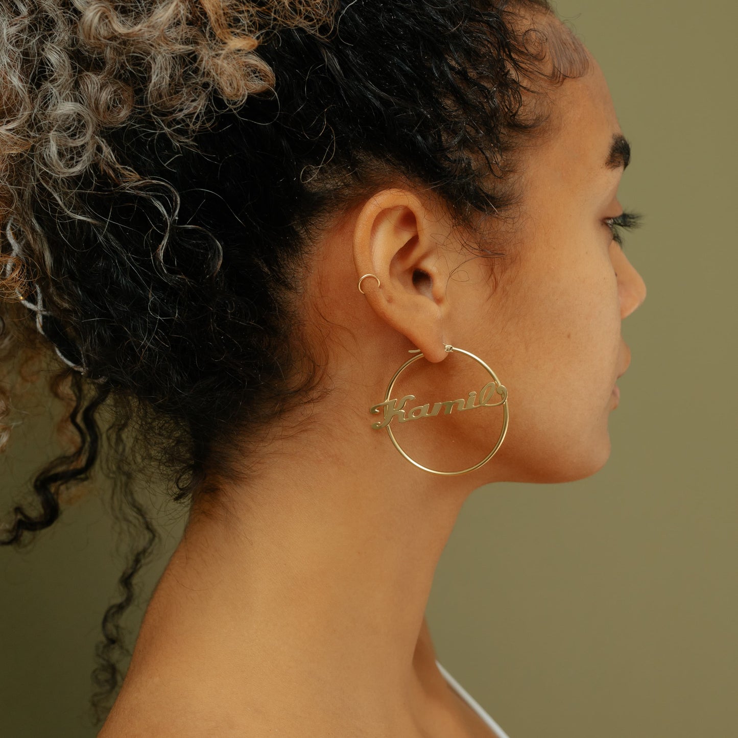 Hoop Name Earrings