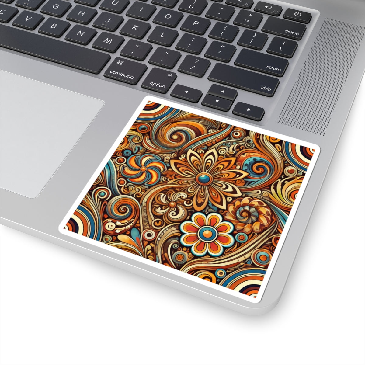 Ornate Abstract Floral Paisley Pattern Sticker