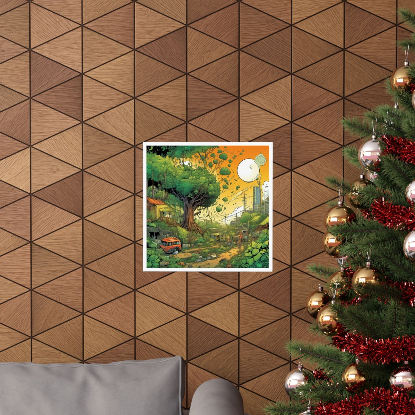 Cottage Road Landscape Nature Gift Art Poster