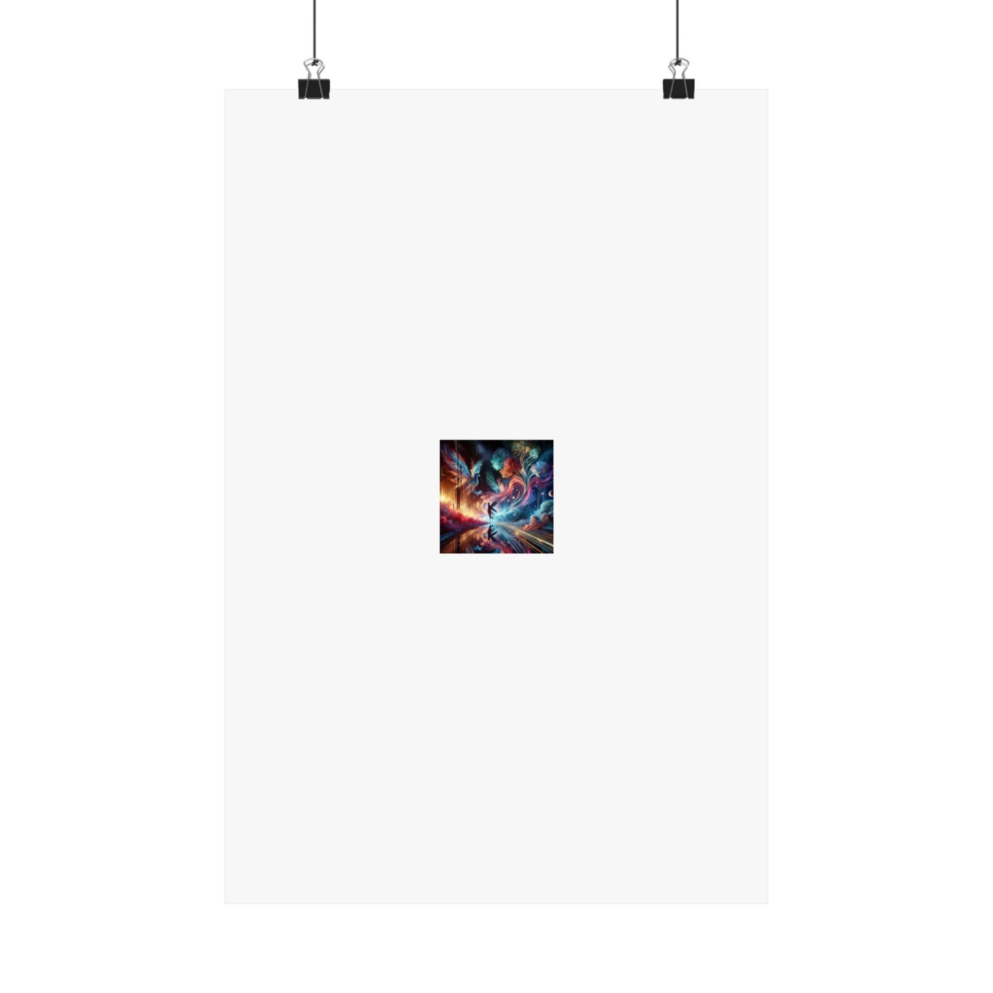 Cosmic Aurora Dancer Dreamscape Celestial Dance Poster