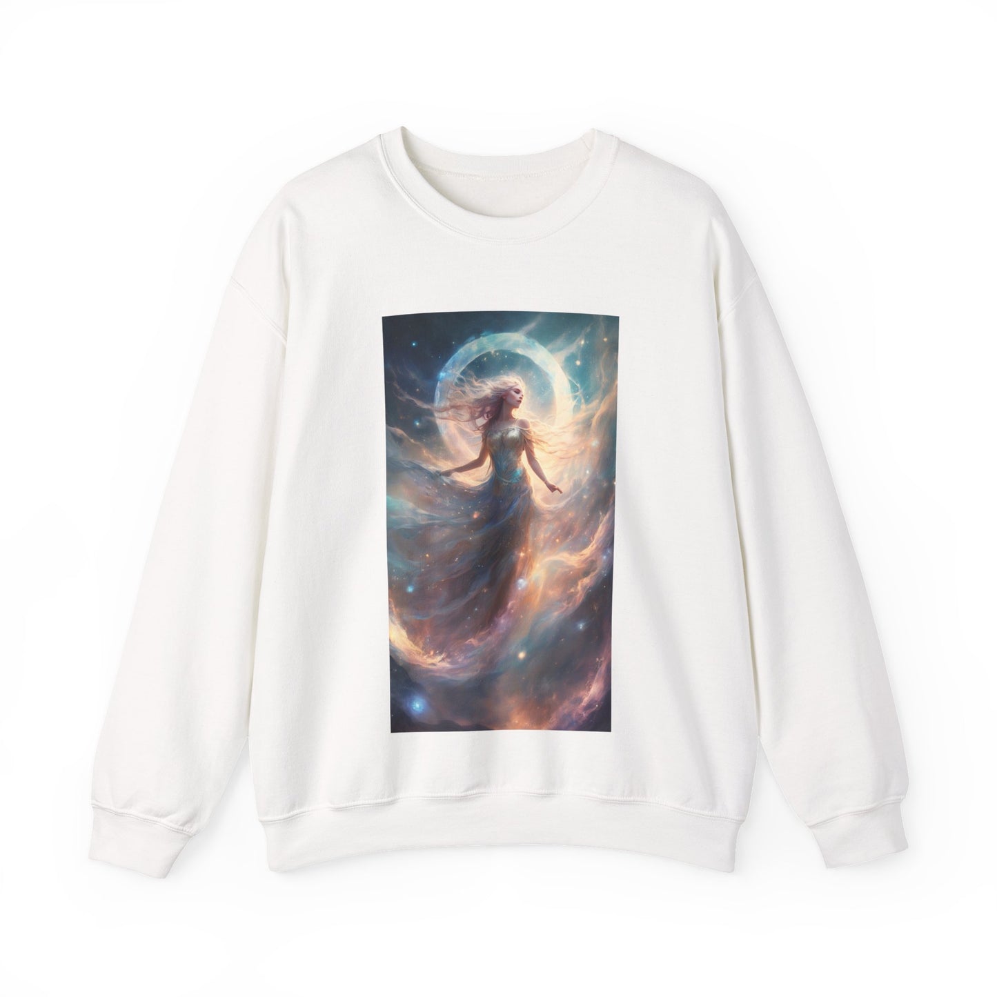 Moonlit Celestial Dancer Fantasy Portrait Sweatshirt