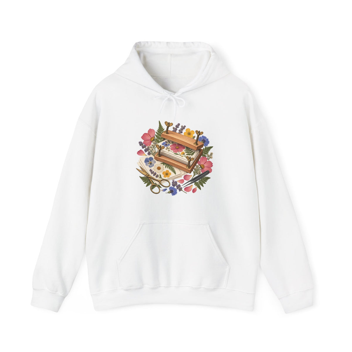 Botanical Flower Press Workshop Hoodie