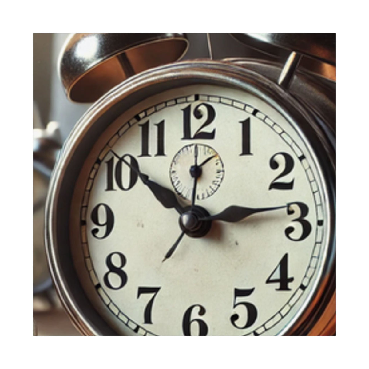 Vintage Alarm Clock Morning Routine Classic Clock Poster
