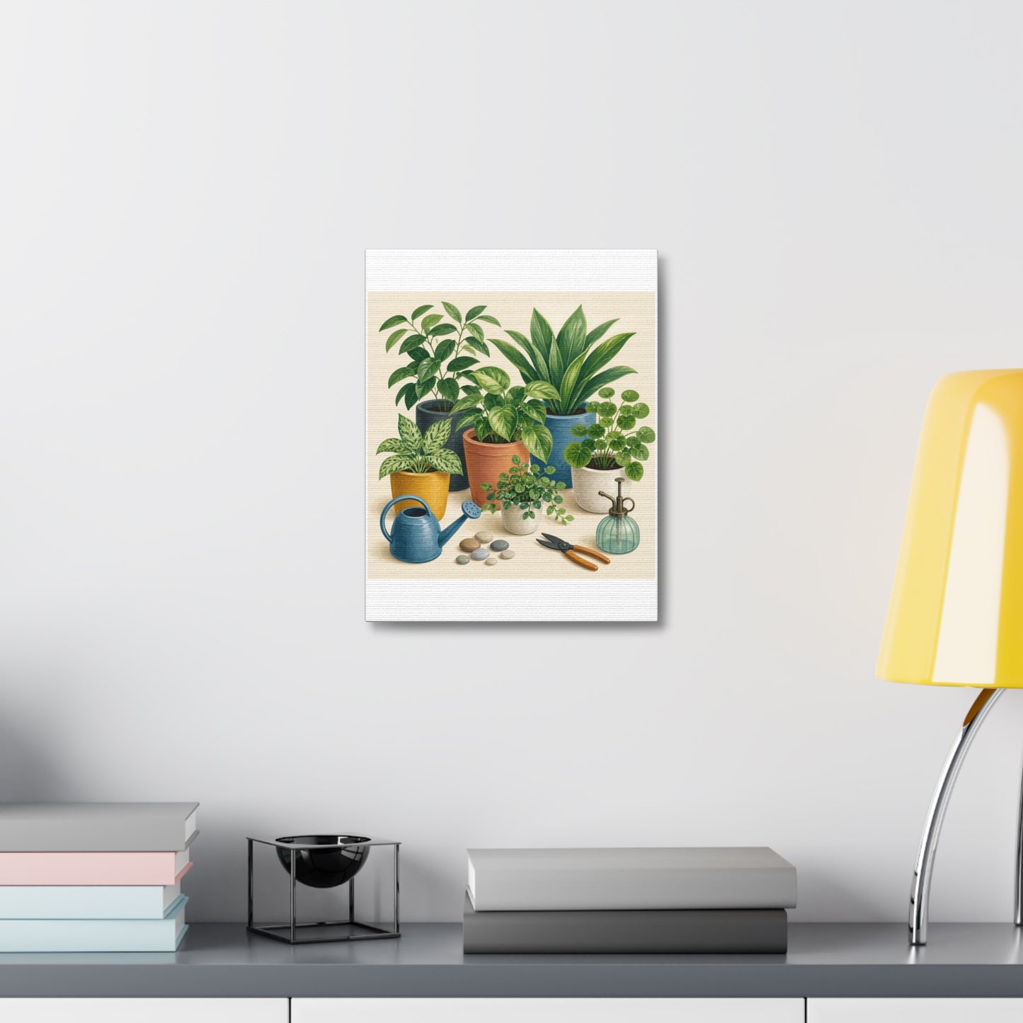 Calm Indoor Houseplant Collection Art Canvas Art