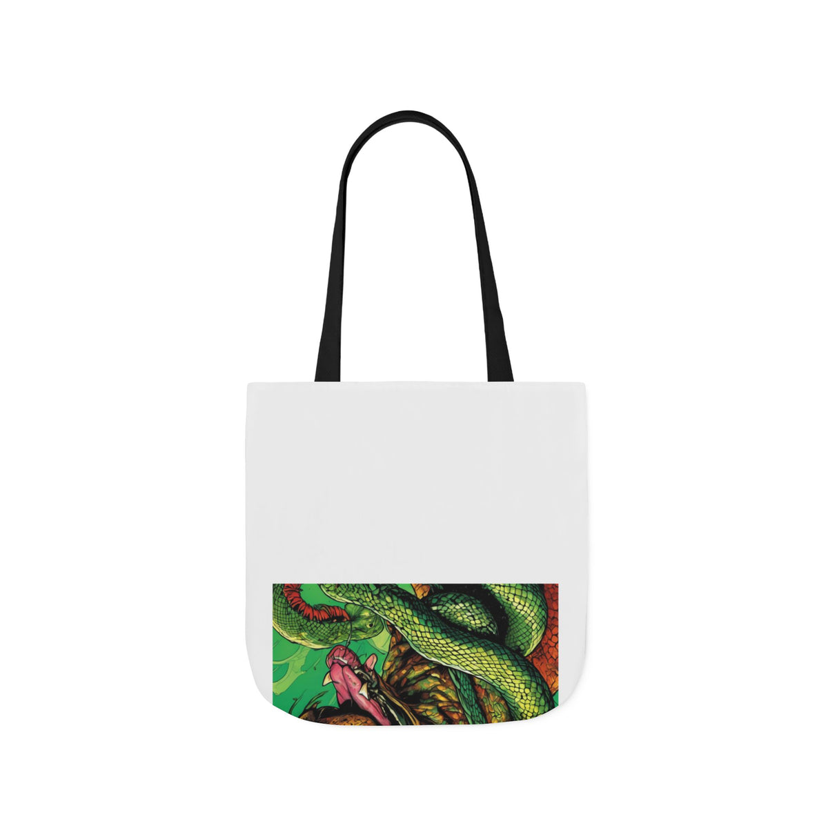 Serpent Guardian Dog Bold Fantasy Creature Tote Bag