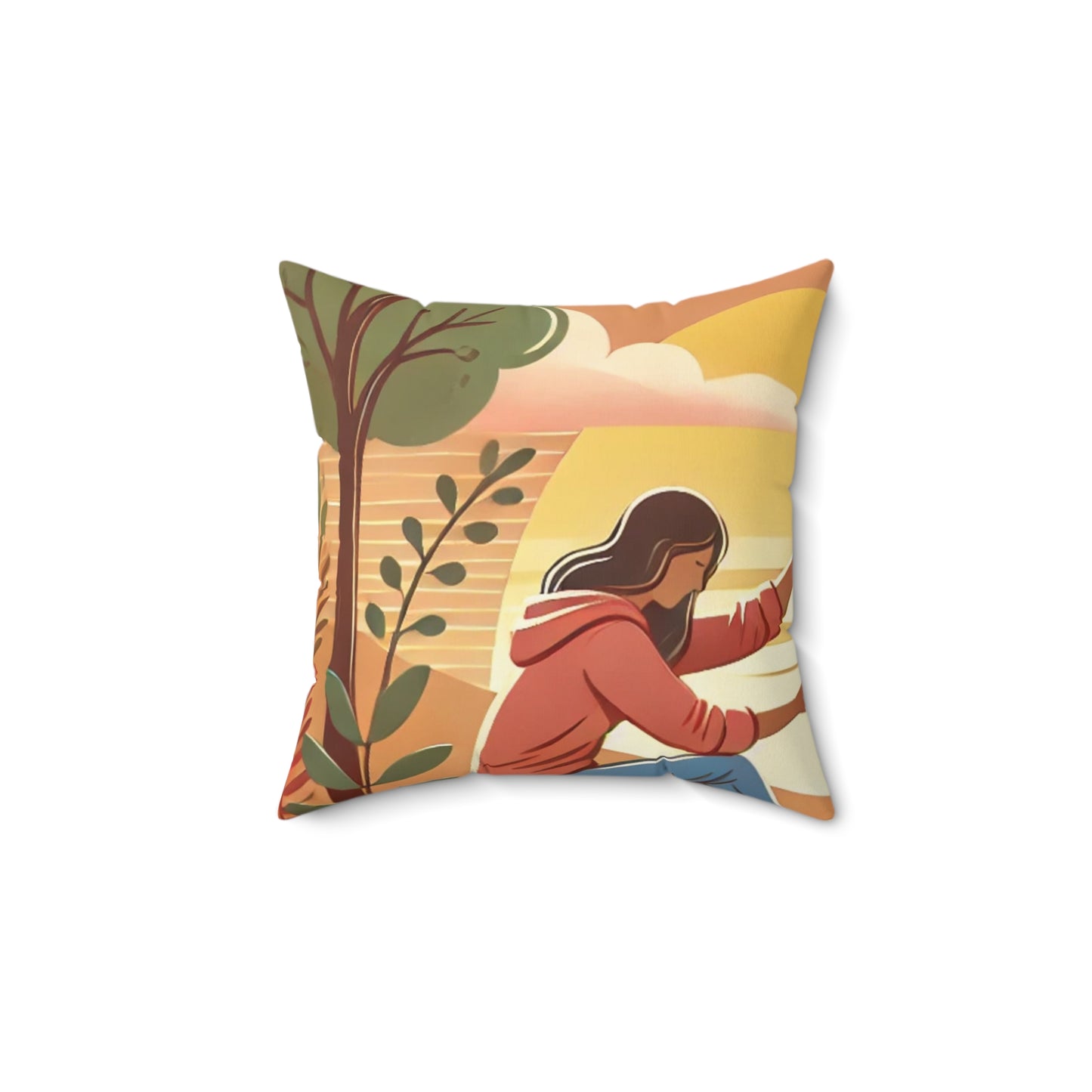 Helping Hands Sunset Garden Decorative Pillow