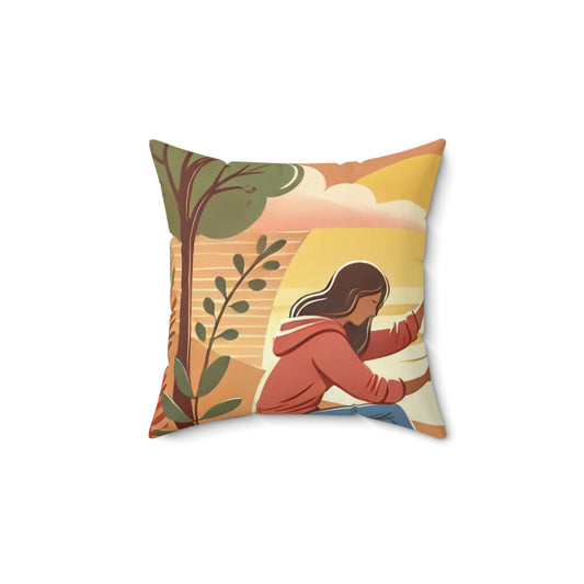Helping Hands Sunset Garden Decorative Pillow