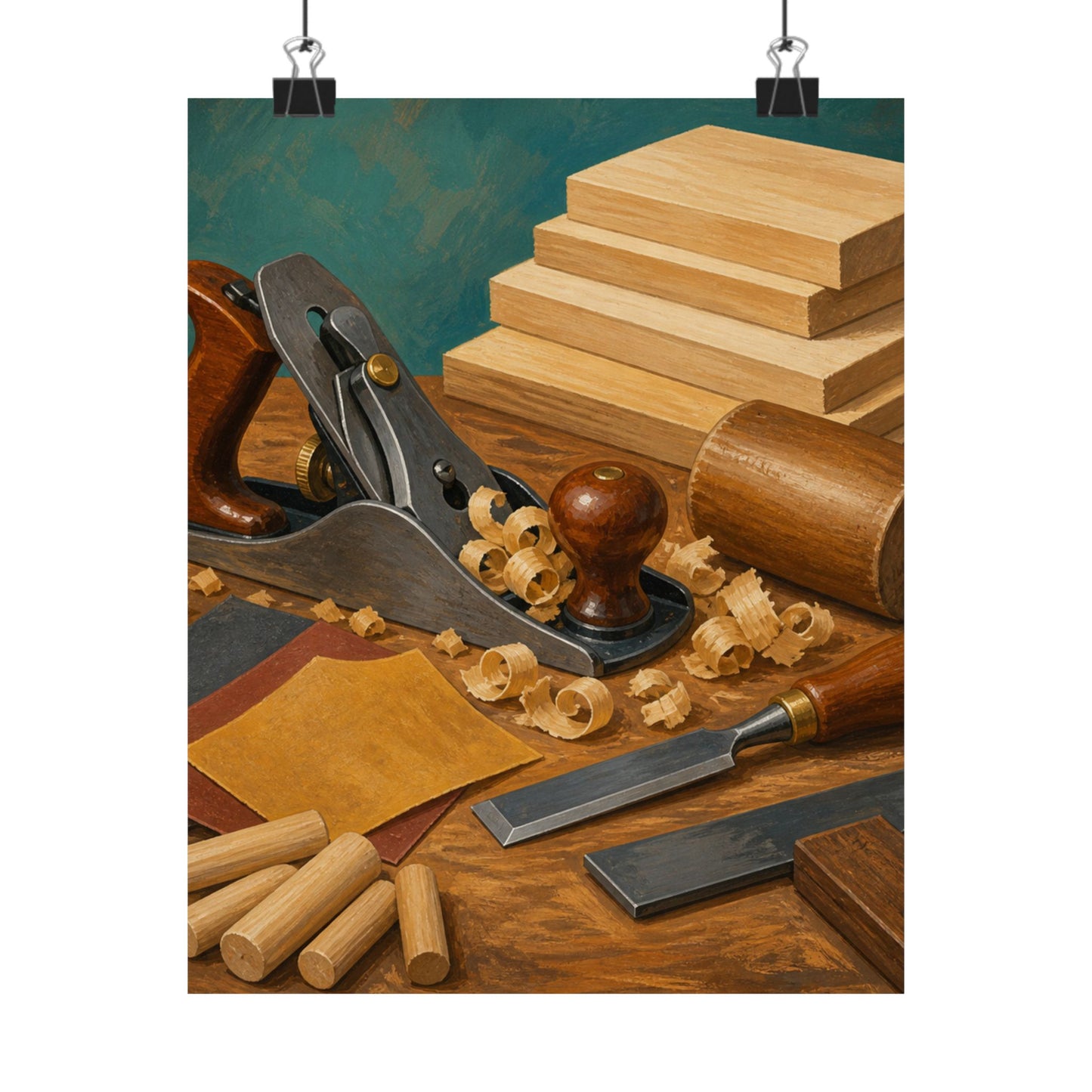 Classic Woodworking Tools Hobby Poster