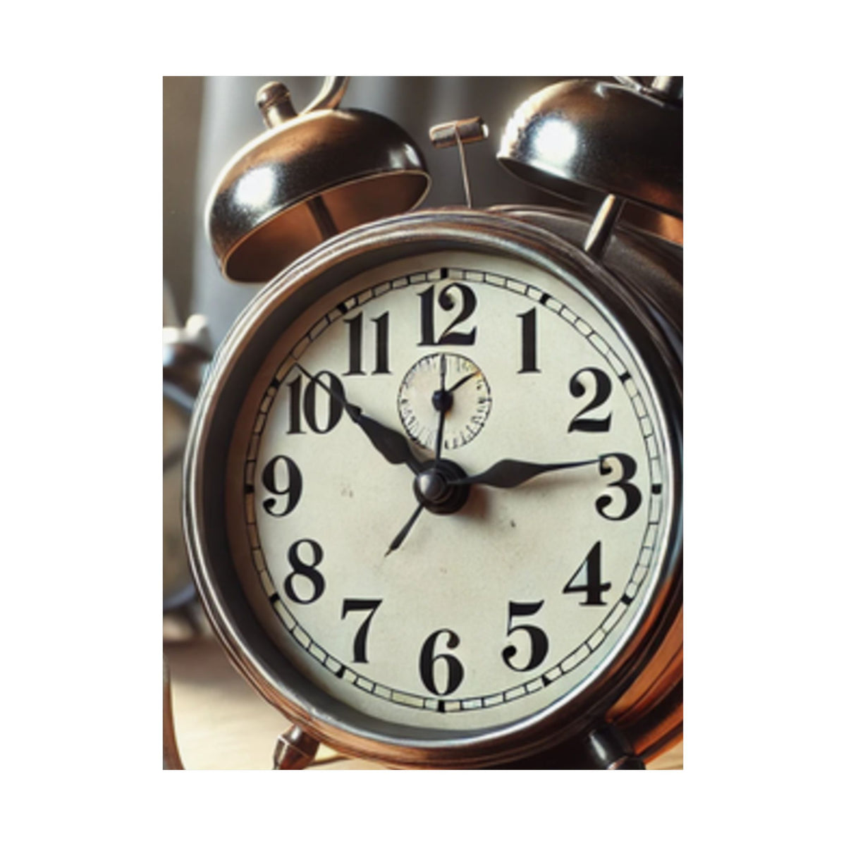 Vintage Alarm Clock Morning Routine Classic Clock Poster