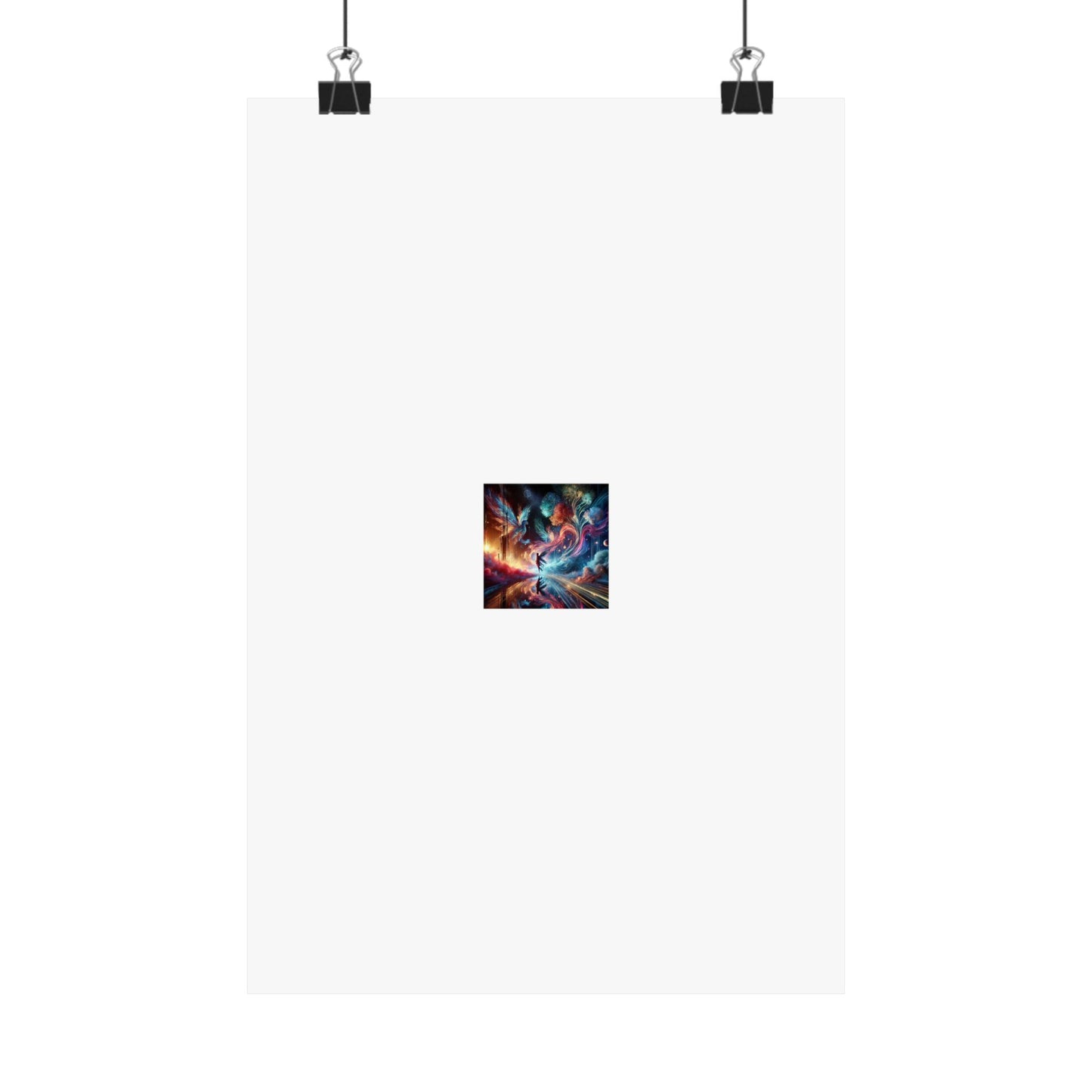 Cosmic Aurora Dancer Dreamscape Celestial Dance Poster