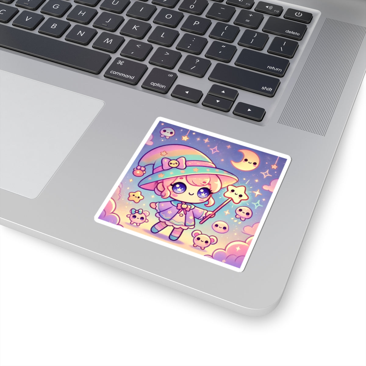 Kawaii Moon Wand Pastel Fantasy Art Sticker