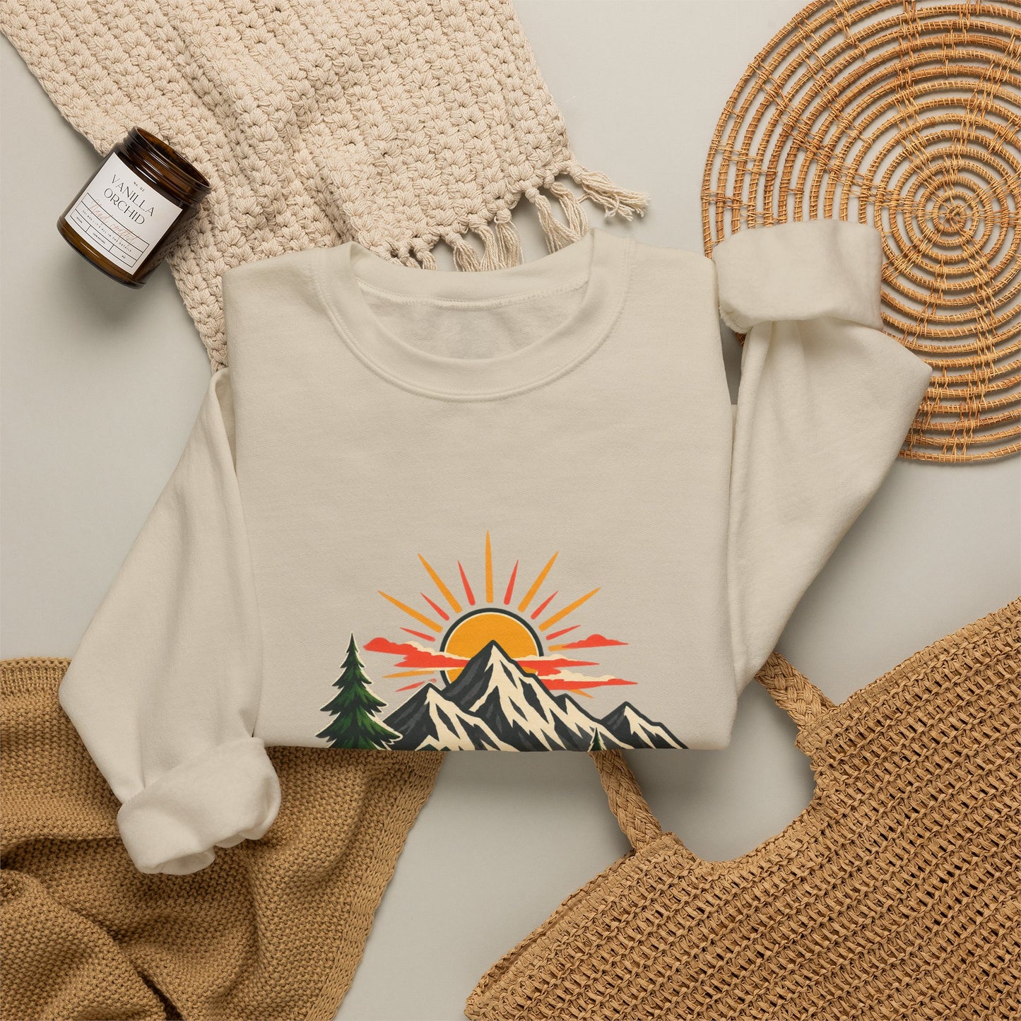 Sunrise Mountain Trail Outdoor Adventure Sweatshirt