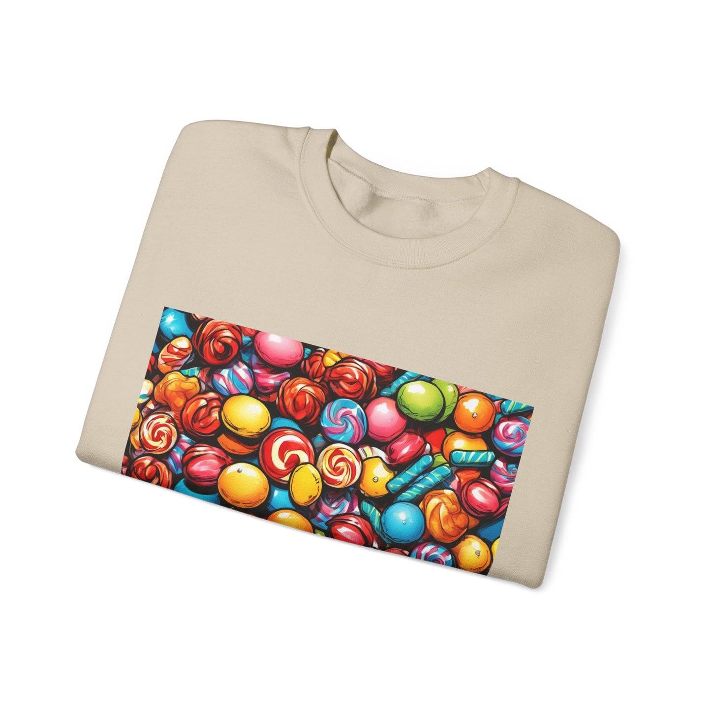 Colorful Candy Pattern Sweets Gift Art Sweatshirt