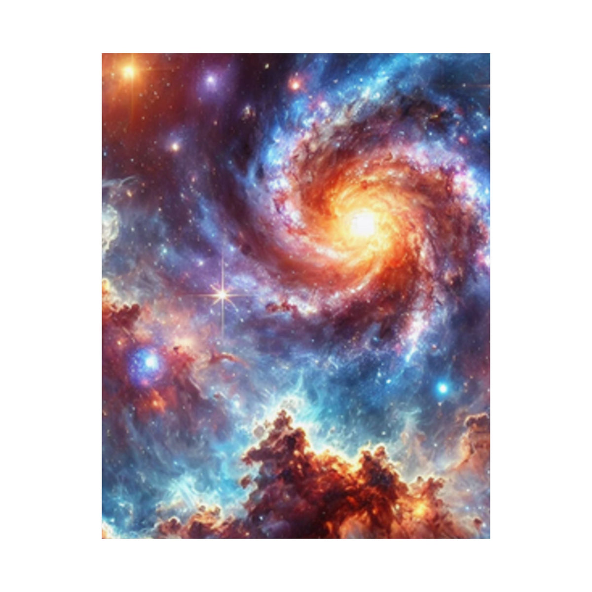 Galaxy Nebula Dreamscape Abstract Space Poster Wall Art Decor