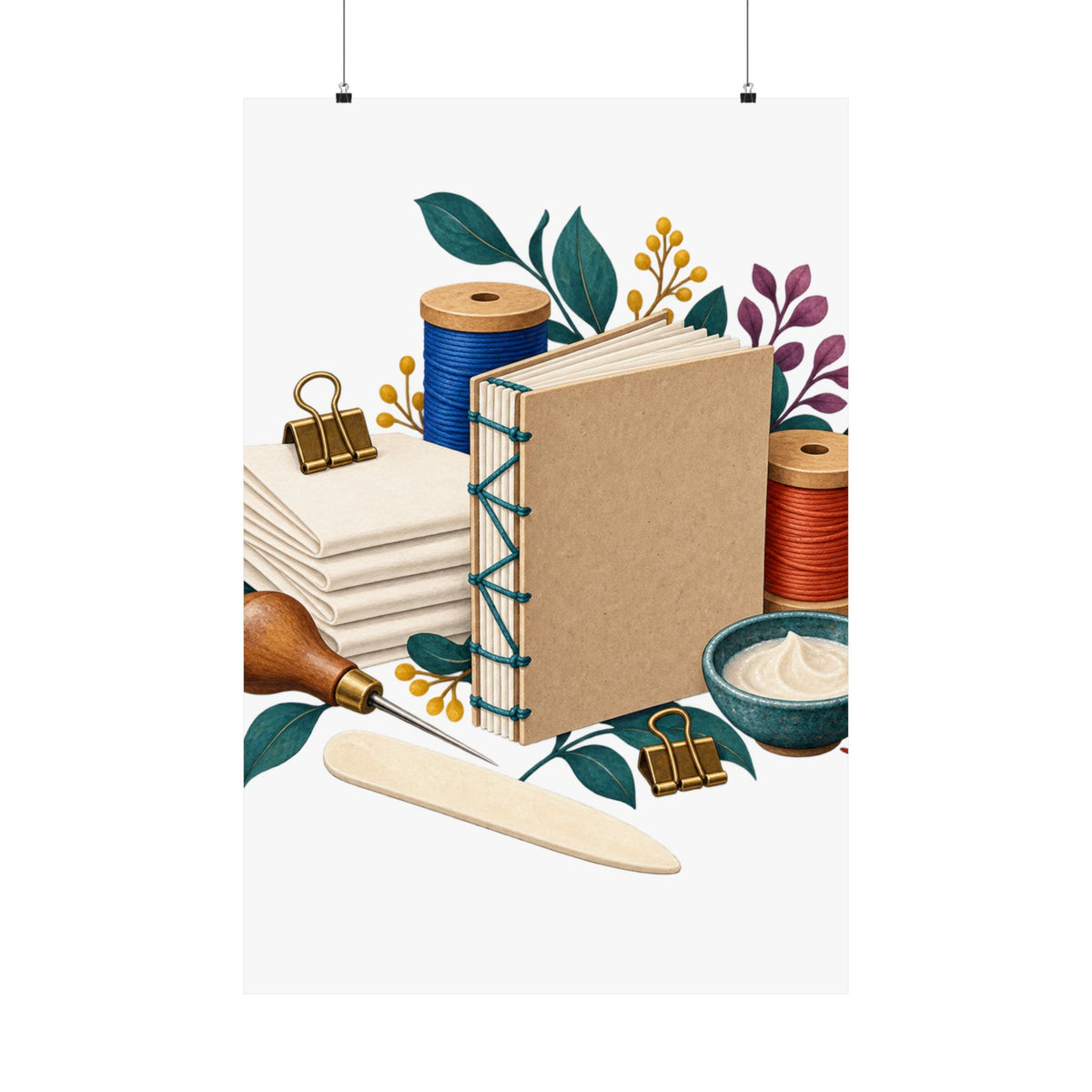 Hand Bookbinding Workshop Poster