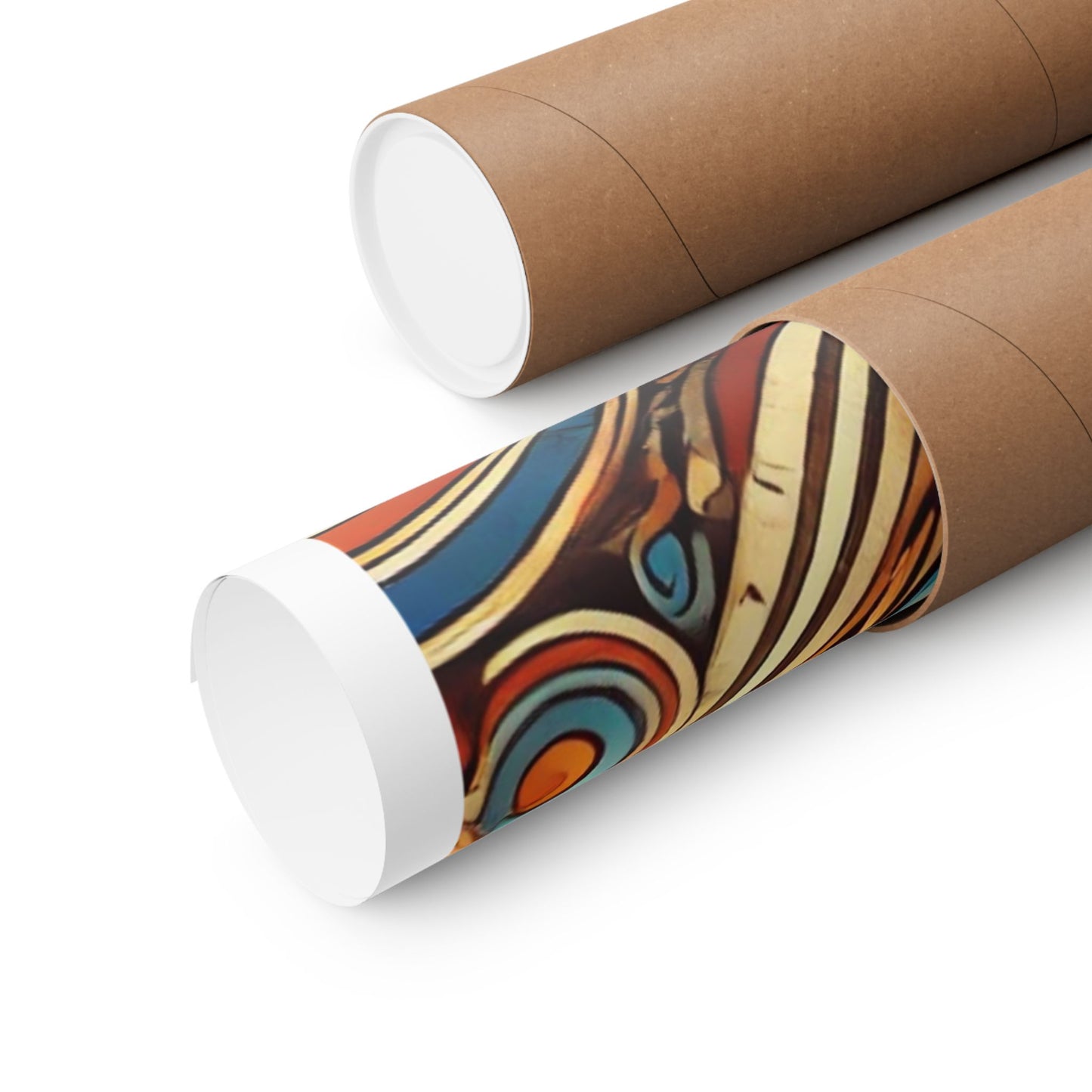 Ornate Abstract Floral Paisley Pattern Poster