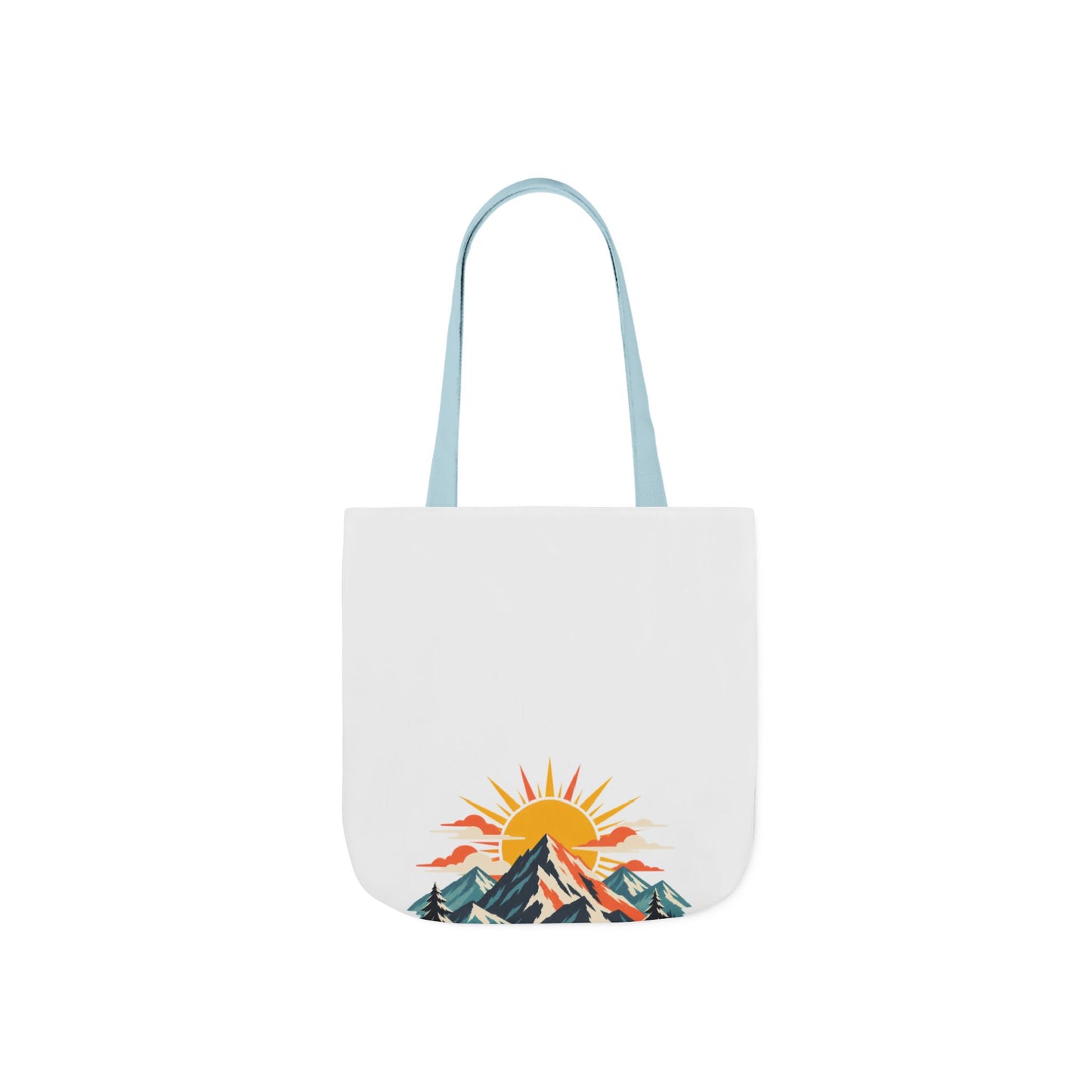 Alpine Sunrise River Mountain Adventure Tote Bag