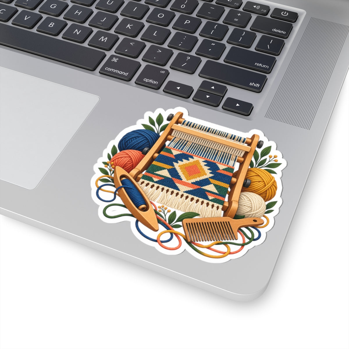 Geometric Hand Weaving Workshop Sticker