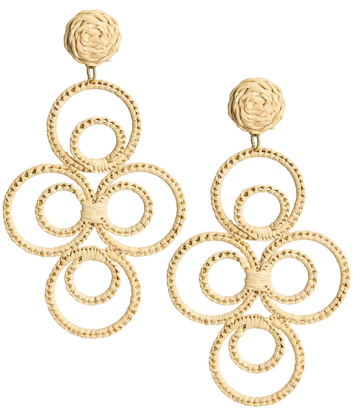 Chloe Raffia  - Drop Earring