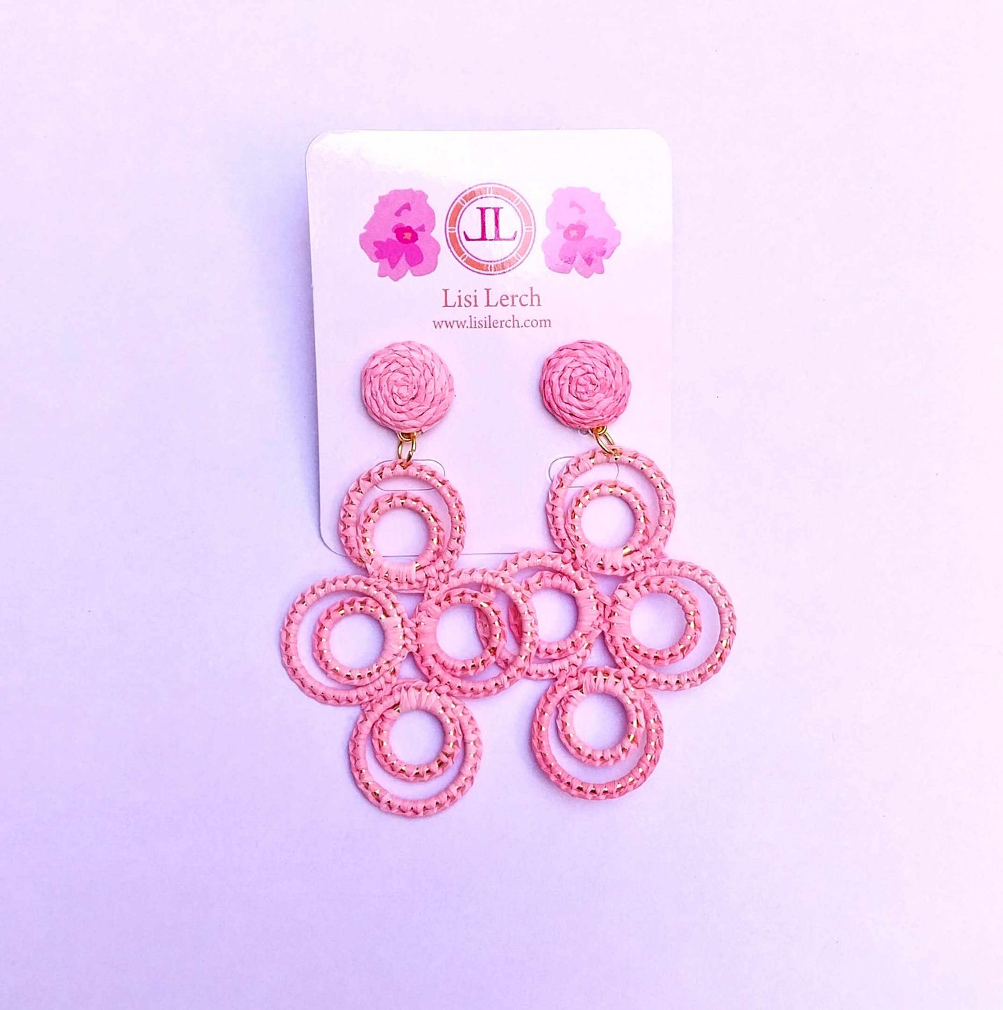 Chloe Raffia  - Drop Earring
