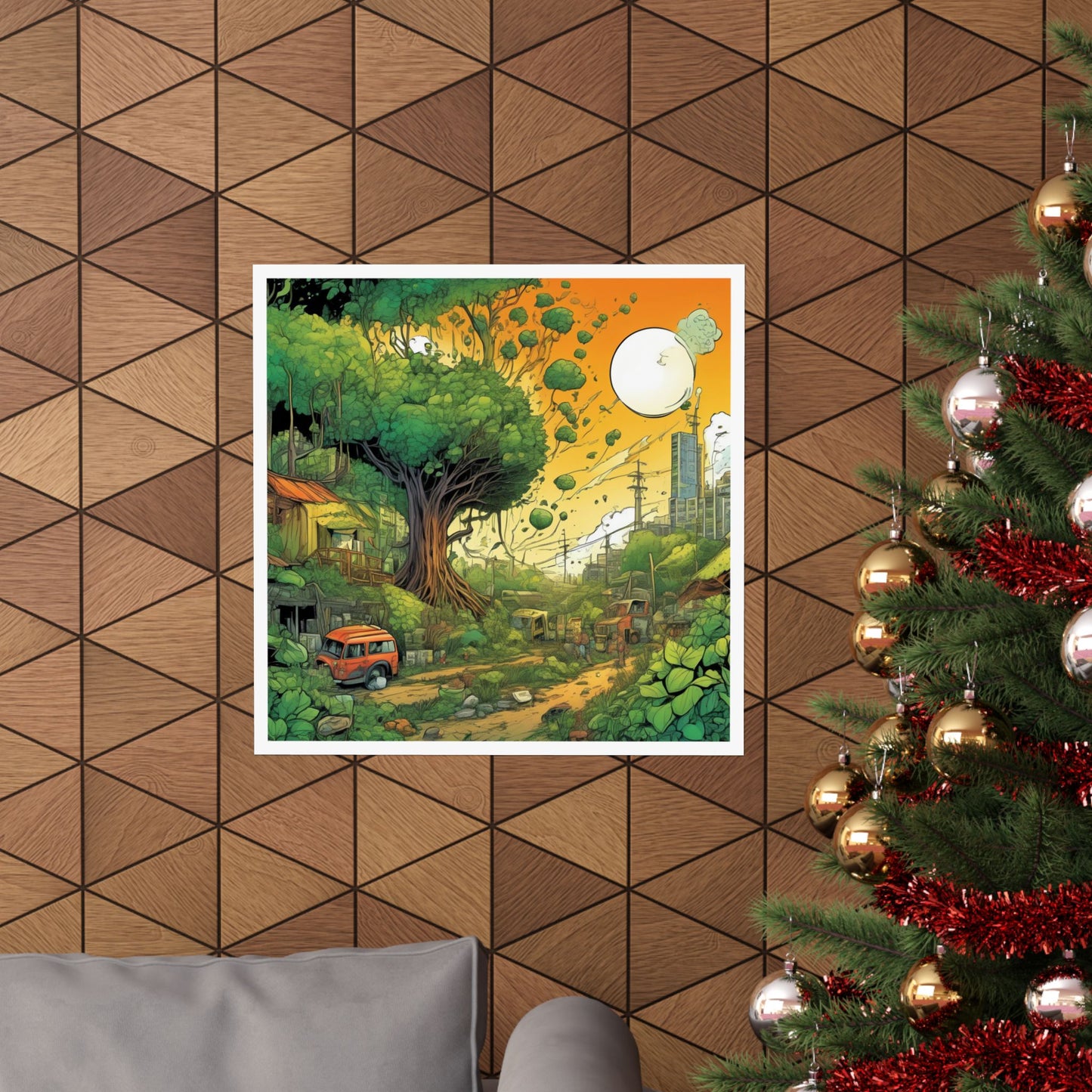 Cottage Road Landscape Nature Gift Art Poster